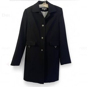 Jessica size 6 Classic Black Women's long Coat